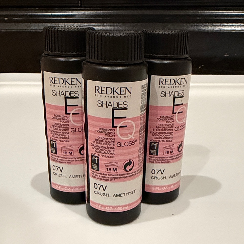 (3) bottles Redken Shades EQ Gloss 07V Amethyst Trio